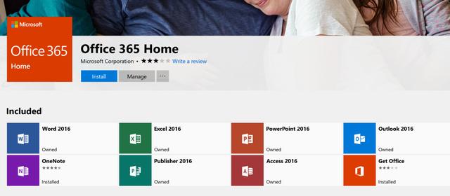微软Windows 10商店开放Office 365桌面版应用下载