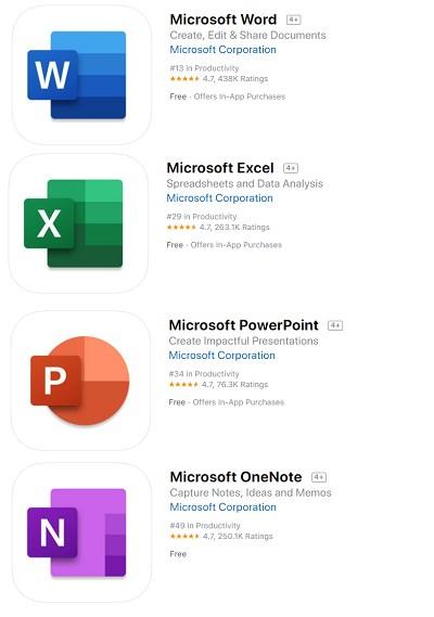 微软Word/Excel/PowerPoint iOS正式版更新，用上全新Office图标
