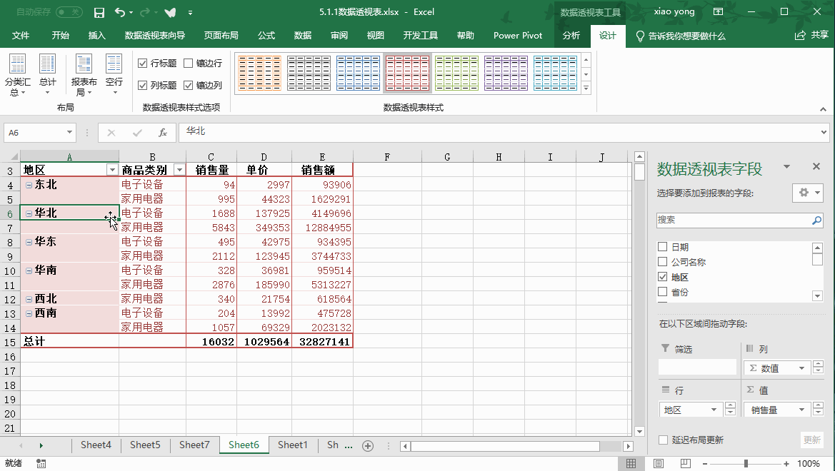 Excel怎么学 | 制作一份漂亮的数据透视表，让数据更好看