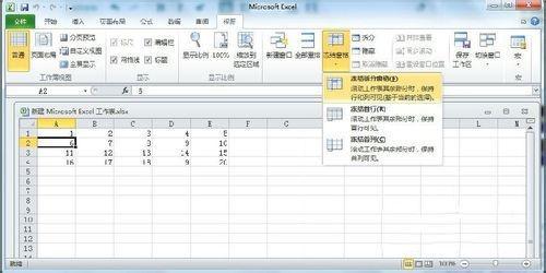 Excel2010教程：Excel2010怎么操作冻结窗口？