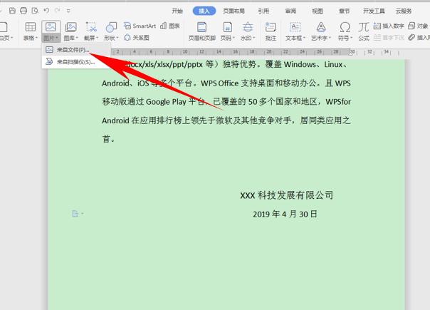 WPS文字办公—在文档当中插入电子印章