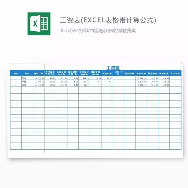 680套自带公式Excel模板（含工资绩效/考勤/入离职）自动生成数据