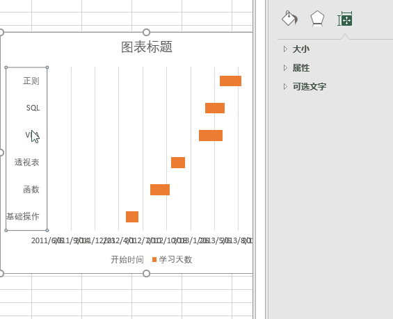 用Excel做个甘特图，表格一秒高大上