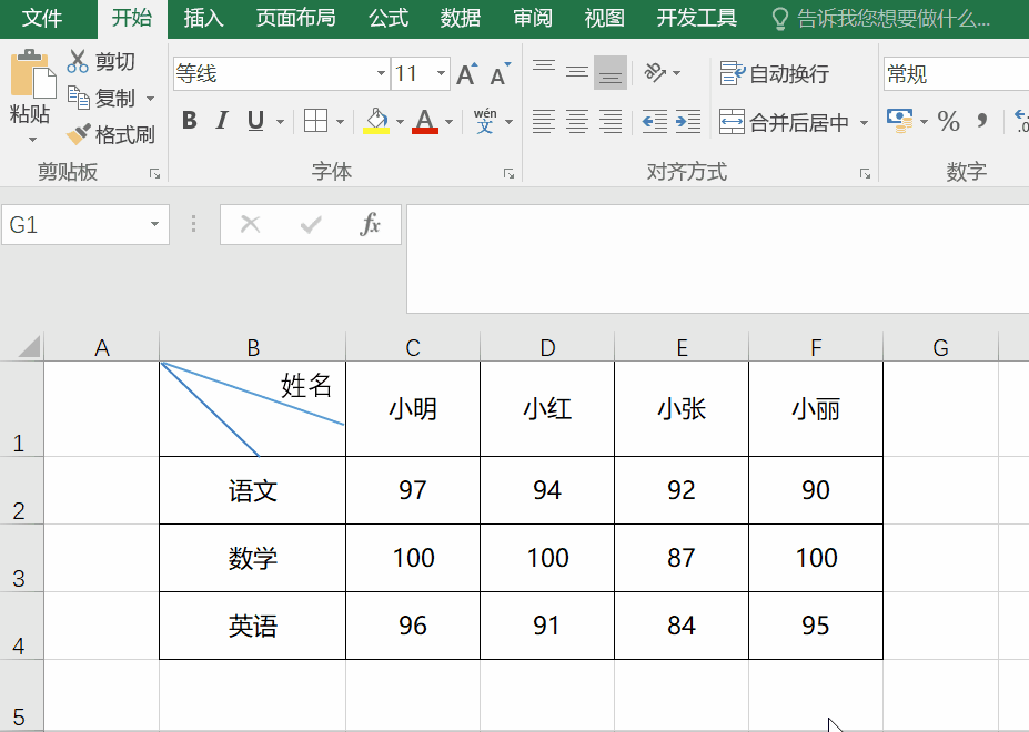 Excel实用小技巧：单斜线&amp;双斜线表头制作