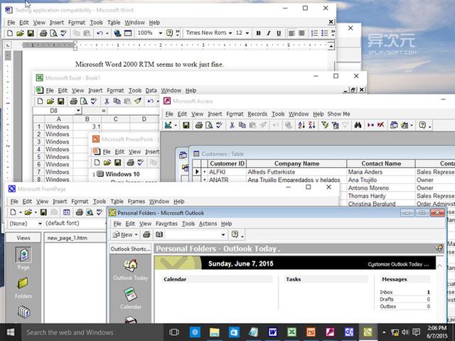 Windows 10 兼容性爆表！实测二十年前的 Office 95 都能完美运行