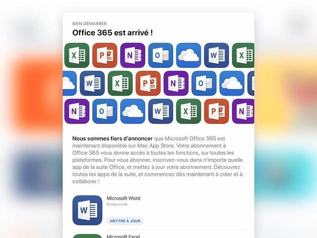 微软Office 365套件正式登陆Mac App Store