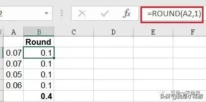 Excel函数(二) – Round 函数才是规范的四舍五入法