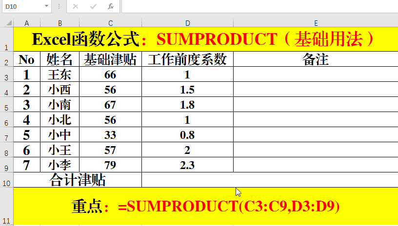 <a href='https://www.qiaoshan022.cn/tags/Excelhanshugongshi_2186_1.html' target='_blank'>Excel函数公式</a>：万能函数SUMPRODUCT