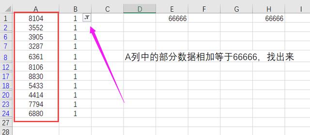 Excel中的线性规划，某些数据相加接近于一个固定值！