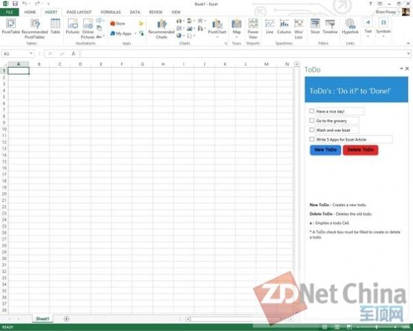 扩展Excel 2013应用功能的免费5款App