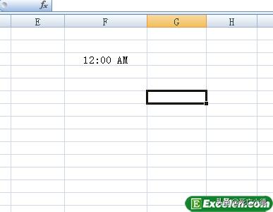 在Excel 2007中可以输入时间格式的数据