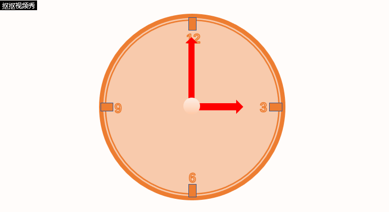 如何利用PPT强调动画制作一个旋转时钟