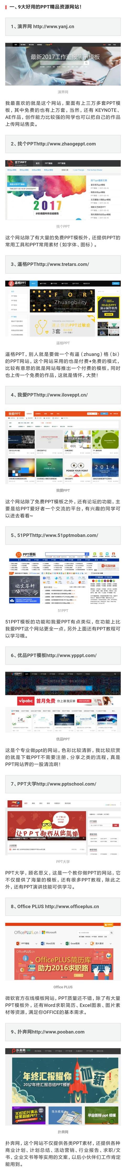 9大PPT素材网站+69GPPT精品资源（含视频教程）