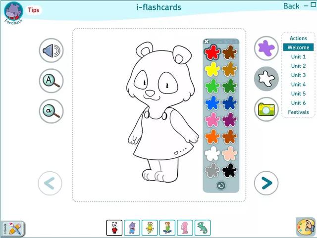 熊猫幼儿英语1级0单元白板课件互动单词